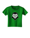 Cute Pixel Vampire Male Toddler T-Shirt Dark-Toddler T-Shirt-TooLoud-Clover-Green-2T-Davson Sales