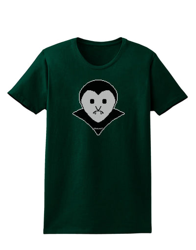 Cute Pixel Vampire Male Womens Dark T-Shirt-TooLoud-Forest-Green-Small-Davson Sales