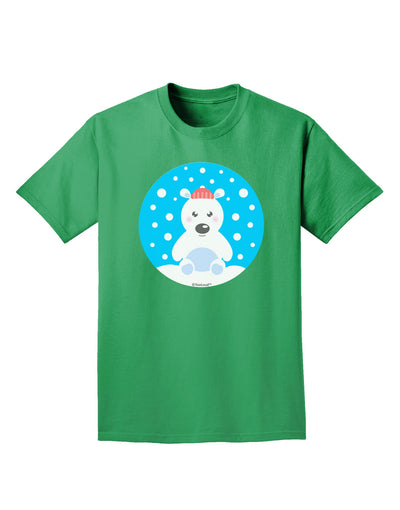Cute Polar Bear - Christmas Adult Dark T-Shirt by TooLoud-Mens T-Shirt-TooLoud-Kelly-Green-Small-Davson Sales