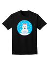 Cute Polar Bear - Christmas Adult Dark T-Shirt by TooLoud-Mens T-Shirt-TooLoud-Black-Small-Davson Sales