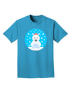 Cute Polar Bear - Christmas Adult Dark T-Shirt by TooLoud-Mens T-Shirt-TooLoud-Turquoise-Small-Davson Sales