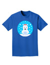 Cute Polar Bear - Christmas Adult Dark T-Shirt by TooLoud-Mens T-Shirt-TooLoud-Royal-Blue-Small-Davson Sales