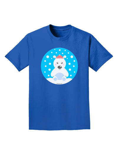 Cute Polar Bear - Christmas Adult Dark T-Shirt by TooLoud-Mens T-Shirt-TooLoud-Royal-Blue-Small-Davson Sales