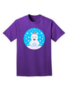Cute Polar Bear - Christmas Adult Dark T-Shirt by TooLoud-Mens T-Shirt-TooLoud-Purple-Small-Davson Sales