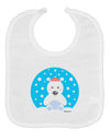 Cute Polar Bear - Christmas Baby Bib by TooLoud