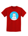 Cute Polar Bear - Christmas Childrens Dark T-Shirt by TooLoud-Childrens T-Shirt-TooLoud-Red-X-Small-Davson Sales