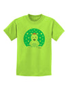 Cute Polar Bear - Christmas Childrens T-Shirt by TooLoud-Childrens T-Shirt-TooLoud-Lime-Green-X-Small-Davson Sales