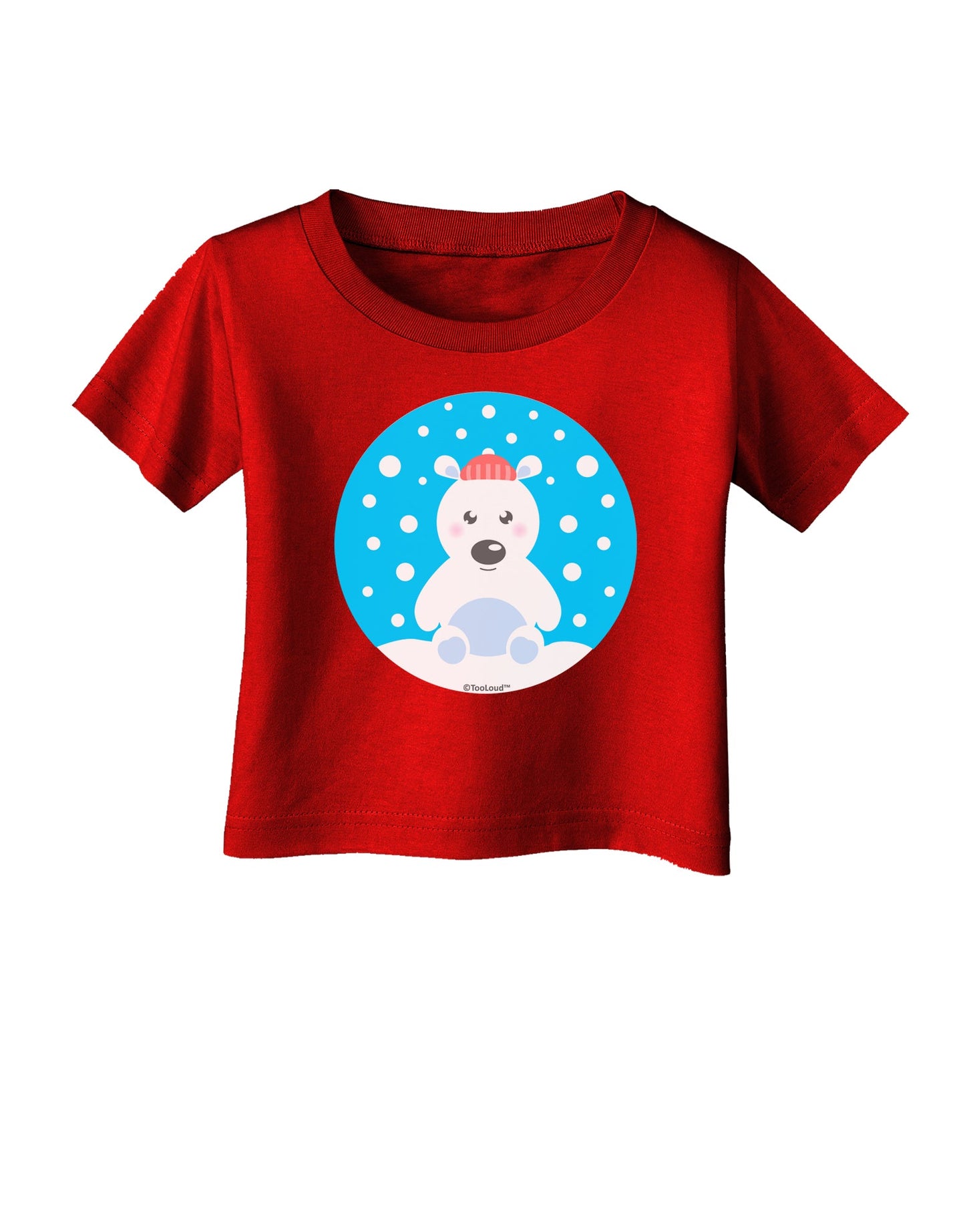 Cute Polar Bear - Christmas Infant T-Shirt Dark by TooLoud-Infant T-Shirt-TooLoud-Clover-Green-06-Months-Davson Sales