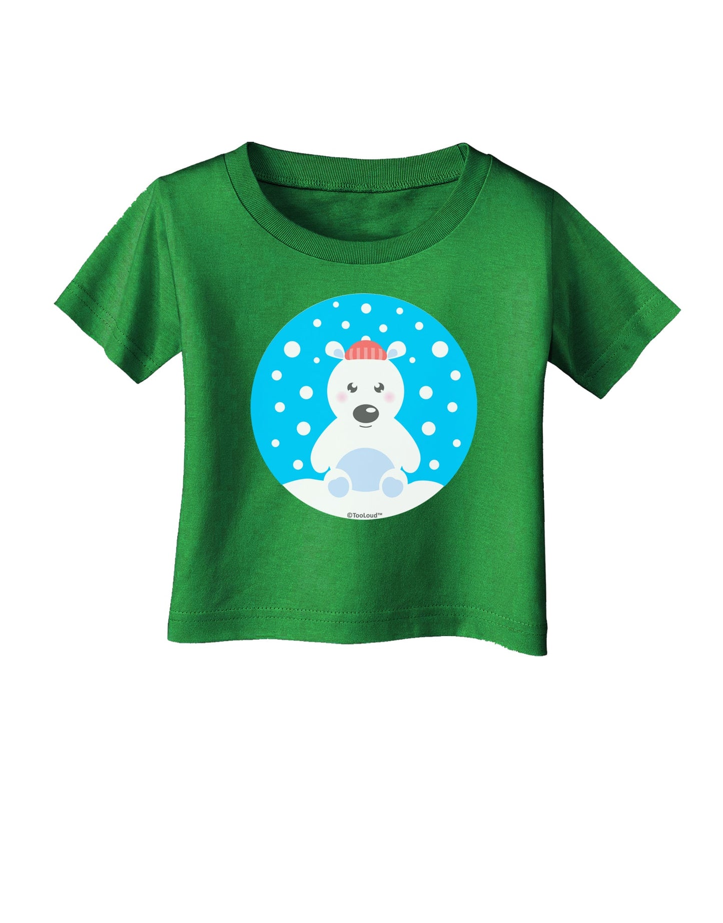 Cute Polar Bear - Christmas Infant T-Shirt Dark by TooLoud-Infant T-Shirt-TooLoud-Royal-Blue-06-Months-Davson Sales