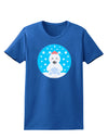 Cute Polar Bear - Christmas Womens Dark T-Shirt by TooLoud-Womens T-Shirt-TooLoud-Royal-Blue-X-Small-Davson Sales