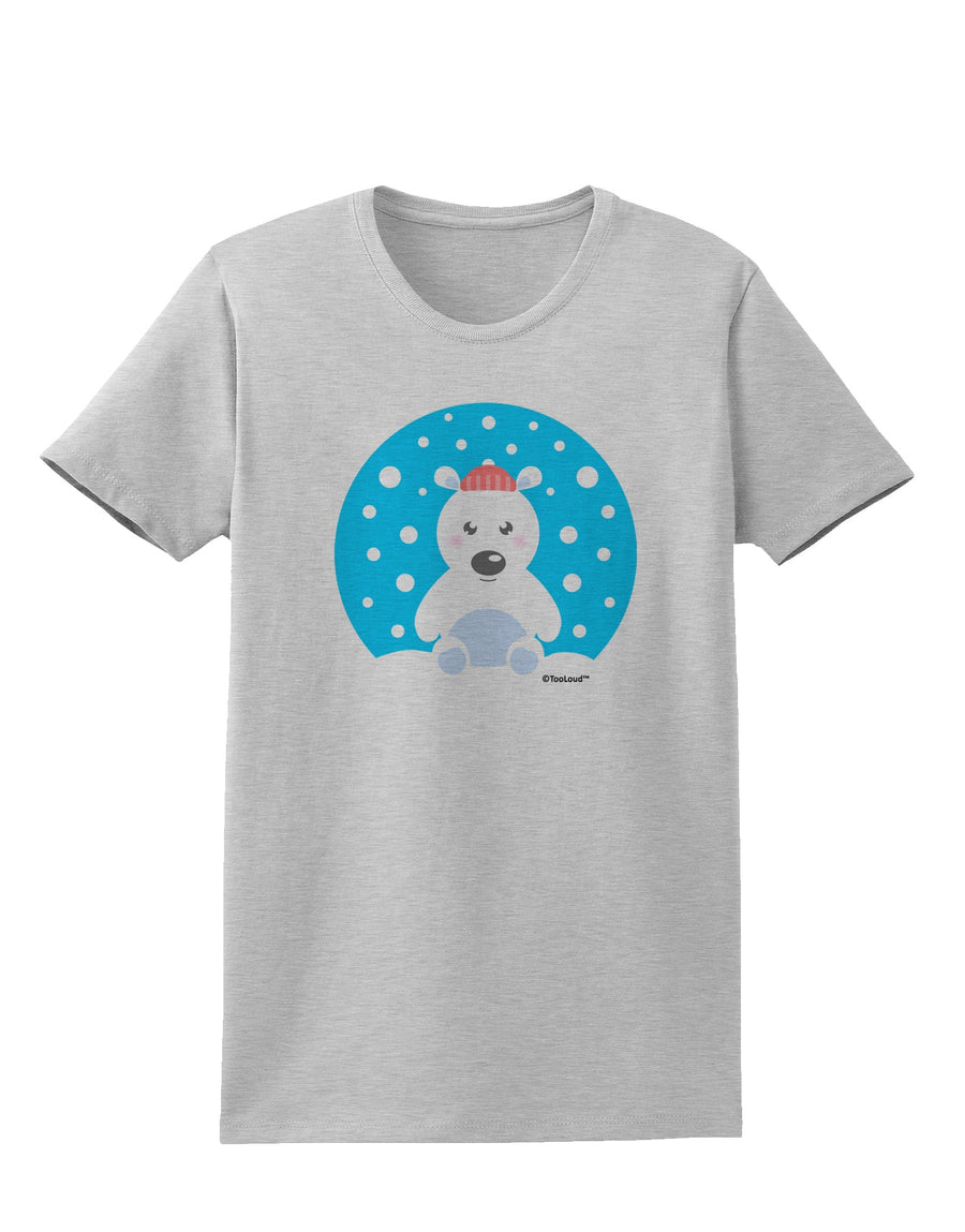 Cute Polar Bear - Christmas Womens T-Shirt by TooLoud-Womens T-Shirt-TooLoud-White-X-Small-Davson Sales