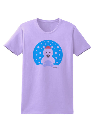 Cute Polar Bear - Christmas Womens T-Shirt by TooLoud-Womens T-Shirt-TooLoud-Lavender-X-Small-Davson Sales