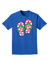 Cute Polka Dot Flip Flops - Pink and Green Adult Dark T-Shirt-Mens T-Shirt-TooLoud-Royal-Blue-Small-Davson Sales