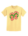 Cute Polka Dot Flip Flops - Pink and Green Childrens T-Shirt-Childrens T-Shirt-TooLoud-Daffodil-Yellow-X-Small-Davson Sales