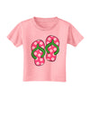 Cute Polka Dot Flip Flops - Pink and Green Toddler T-Shirt-Toddler T-Shirt-TooLoud-Candy-Pink-2T-Davson Sales