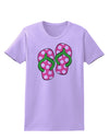 Cute Polka Dot Flip Flops - Pink and Green Womens T-Shirt-Womens T-Shirt-TooLoud-Lavender-X-Small-Davson Sales