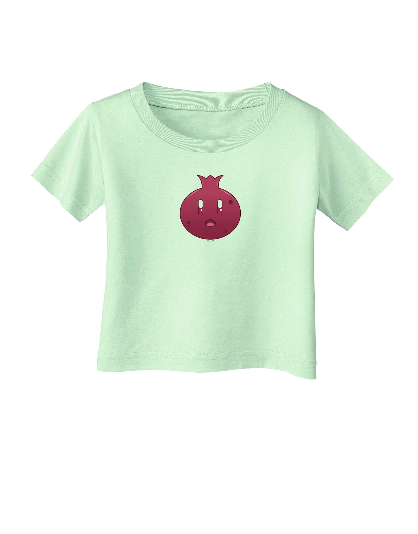 Cute Pomegranate Infant T-Shirt-Infant T-Shirt-TooLoud-Light-Green-06-Months-Davson Sales