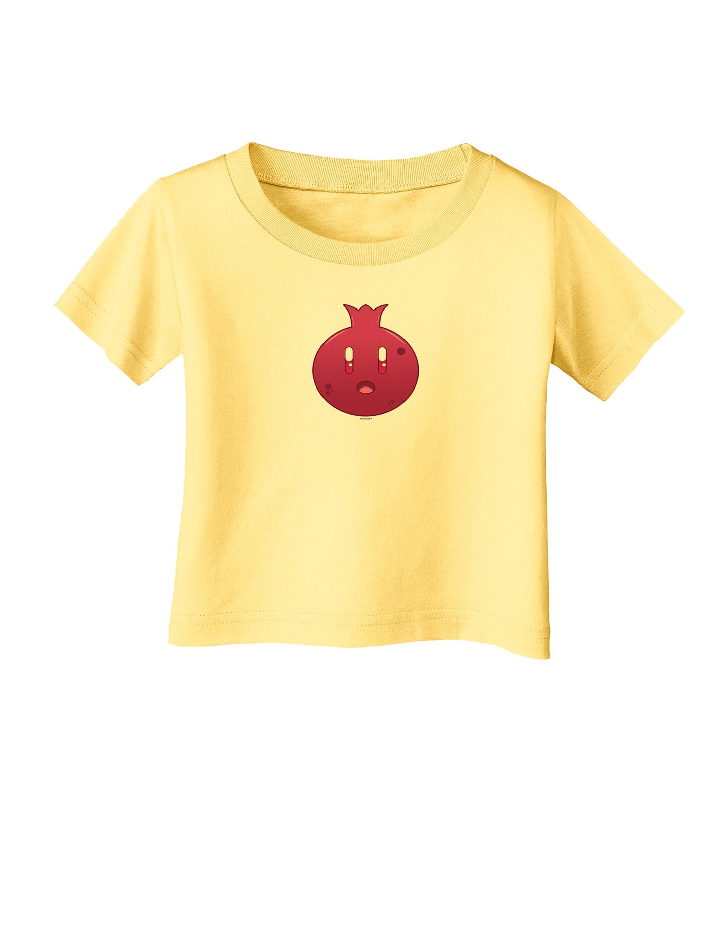 Cute Pomegranate Infant T-Shirt-Infant T-Shirt-TooLoud-Daffodil-Yellow-06-Months-Davson Sales