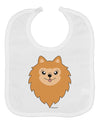 Cute Pomeranian Dog Baby Bib by TooLoud