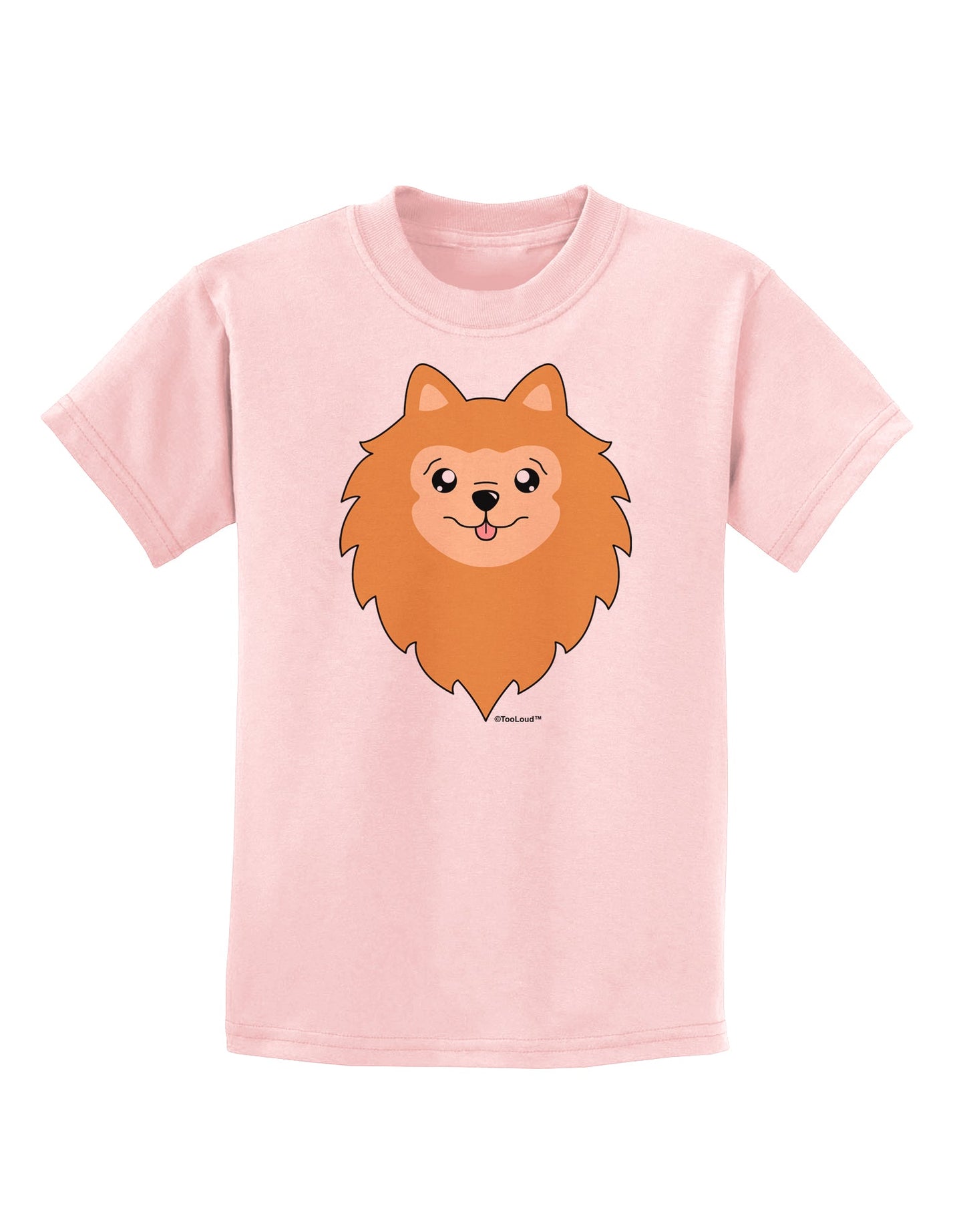 Cute Pomeranian Dog Childrens T-Shirt by TooLoud-Childrens T-Shirt-TooLoud-PalePink-X-Small-Davson Sales