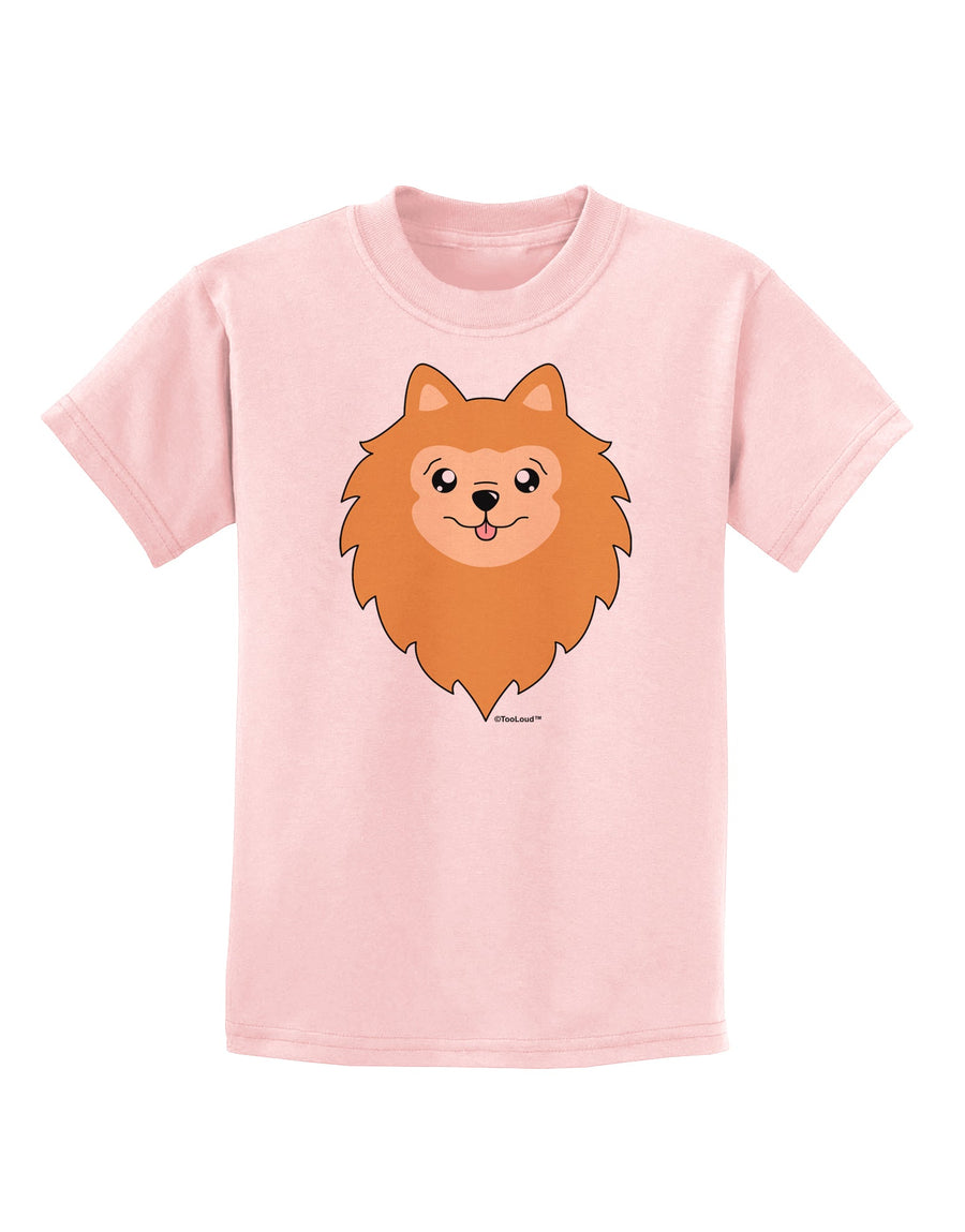 Cute Pomeranian Dog Childrens T-Shirt by TooLoud-Childrens T-Shirt-TooLoud-White-X-Small-Davson Sales