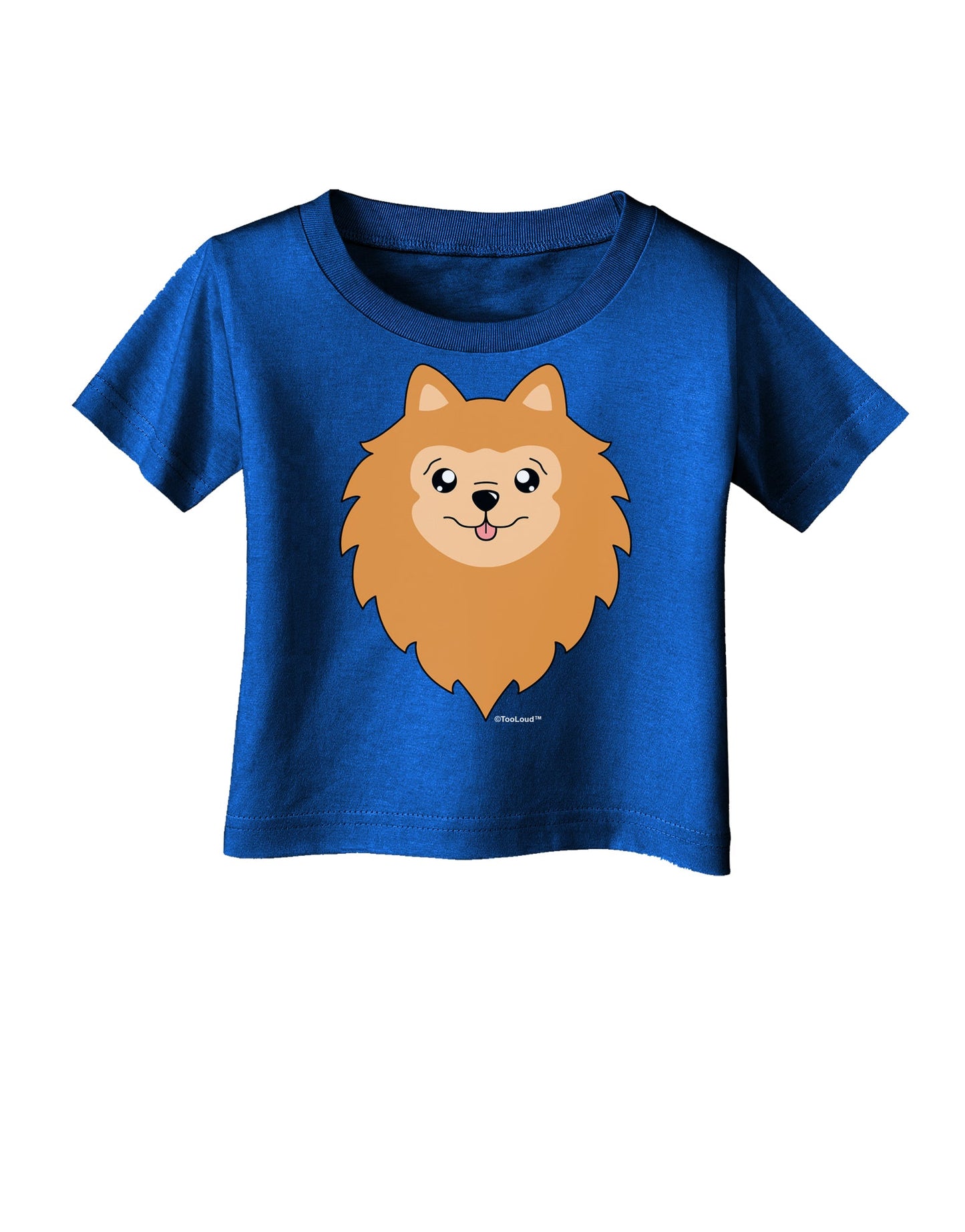 Cute Pomeranian Dog Infant T-Shirt Dark by TooLoud-Infant T-Shirt-TooLoud-Royal-Blue-06-Months-Davson Sales