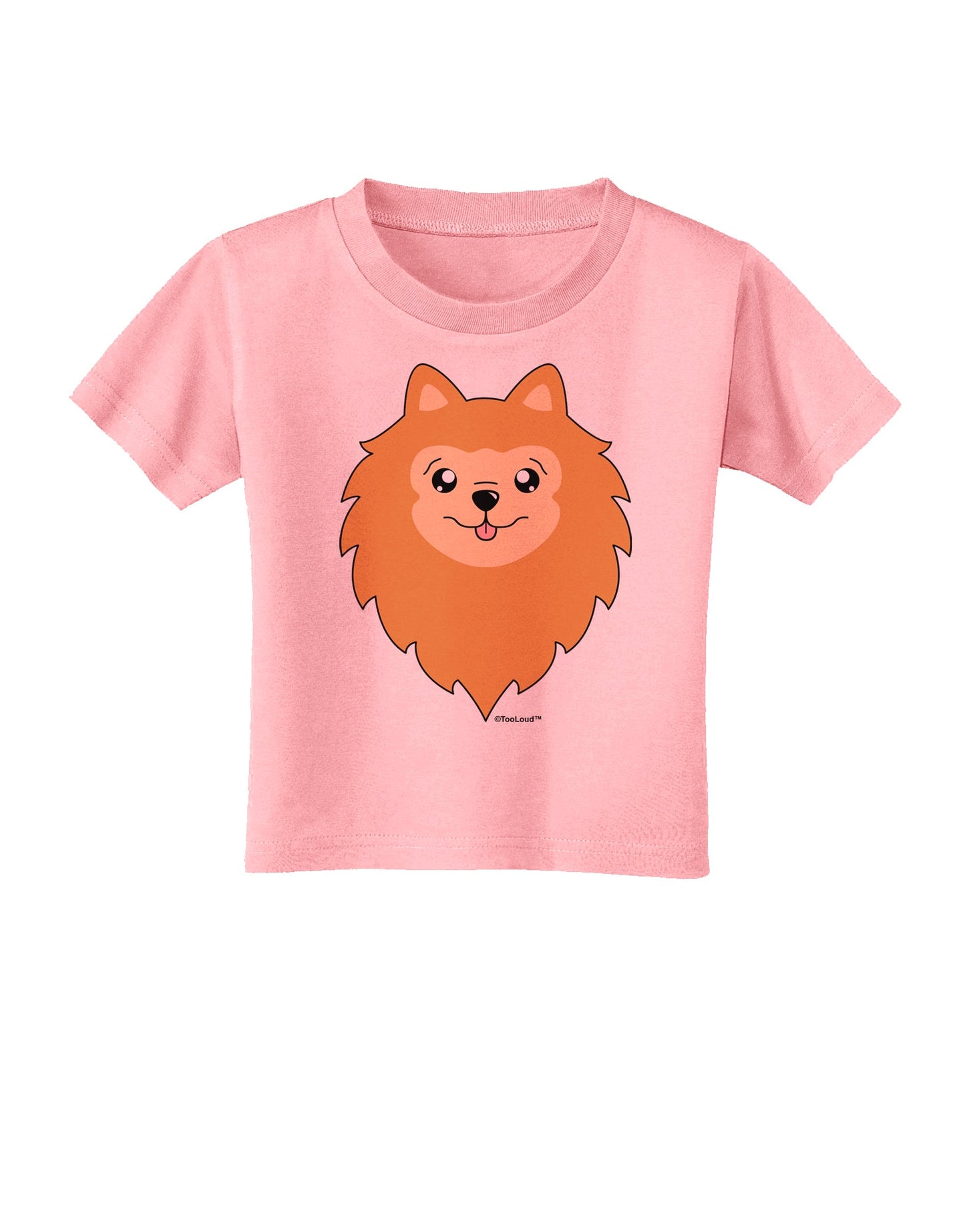 Cute Pomeranian Dog Toddler T-Shirt by TooLoud-Toddler T-Shirt-TooLoud-Candy-Pink-2T-Davson Sales