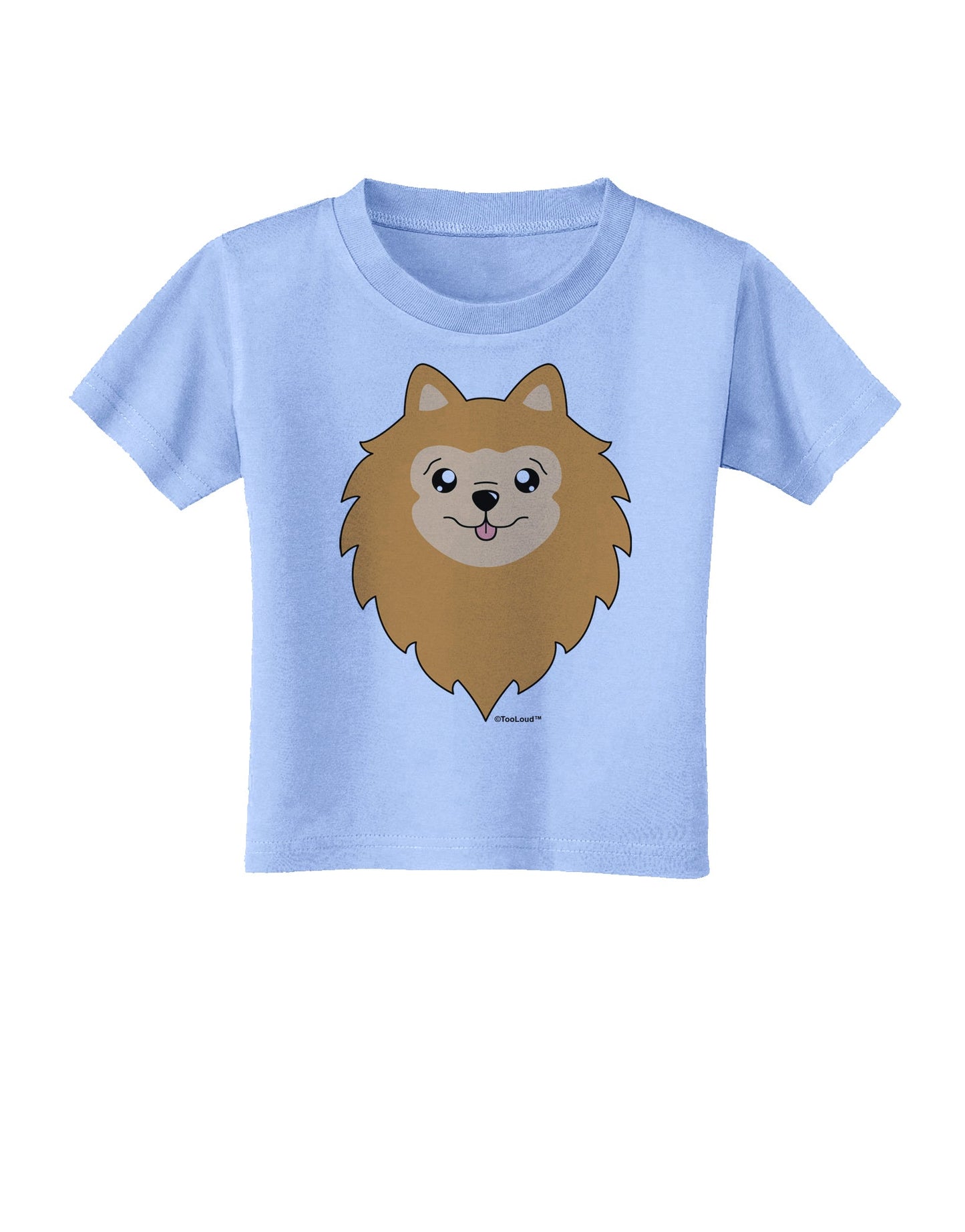 Cute Pomeranian Dog Toddler T-Shirt by TooLoud-Toddler T-Shirt-TooLoud-Aquatic-Blue-2T-Davson Sales