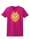 Cute Pomeranian Dog Womens Dark T-Shirt by TooLoud-Womens T-Shirt-TooLoud-Hot-Pink-Small-Davson Sales