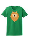 Cute Pomeranian Dog Womens Dark T-Shirt by TooLoud-Womens T-Shirt-TooLoud-Kelly-Green-X-Small-Davson Sales