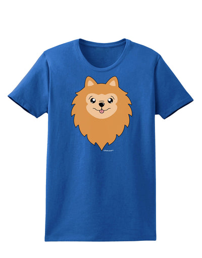 Cute Pomeranian Dog Womens Dark T-Shirt by TooLoud-Womens T-Shirt-TooLoud-Royal-Blue-X-Small-Davson Sales