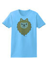 Cute Pomeranian Dog Womens T-Shirt by TooLoud-Womens T-Shirt-TooLoud-Aquatic-Blue-X-Small-Davson Sales