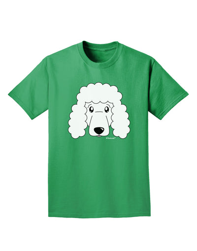 Cute Poodle Dog - White Adult Dark T-Shirt by TooLoud-Mens T-Shirt-TooLoud-Kelly-Green-Small-Davson Sales