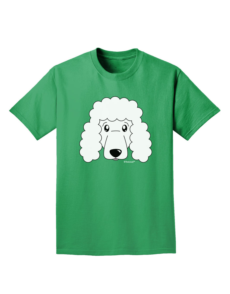 Cute Poodle Dog - White Adult Dark T-Shirt by TooLoud-Mens T-Shirt-TooLoud-Purple-Small-Davson Sales