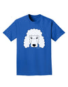 Cute Poodle Dog - White Adult Dark T-Shirt by TooLoud-Mens T-Shirt-TooLoud-Royal-Blue-Small-Davson Sales