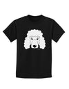 Cute Poodle Dog - White Childrens Dark T-Shirt by TooLoud-Childrens T-Shirt-TooLoud-Black-X-Small-Davson Sales