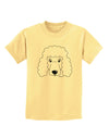 Cute Poodle Dog - White Childrens T-Shirt by TooLoud-Childrens T-Shirt-TooLoud-Daffodil-Yellow-X-Small-Davson Sales