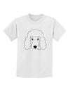 Cute Poodle Dog - White Childrens T-Shirt by TooLoud-Childrens T-Shirt-TooLoud-White-X-Small-Davson Sales