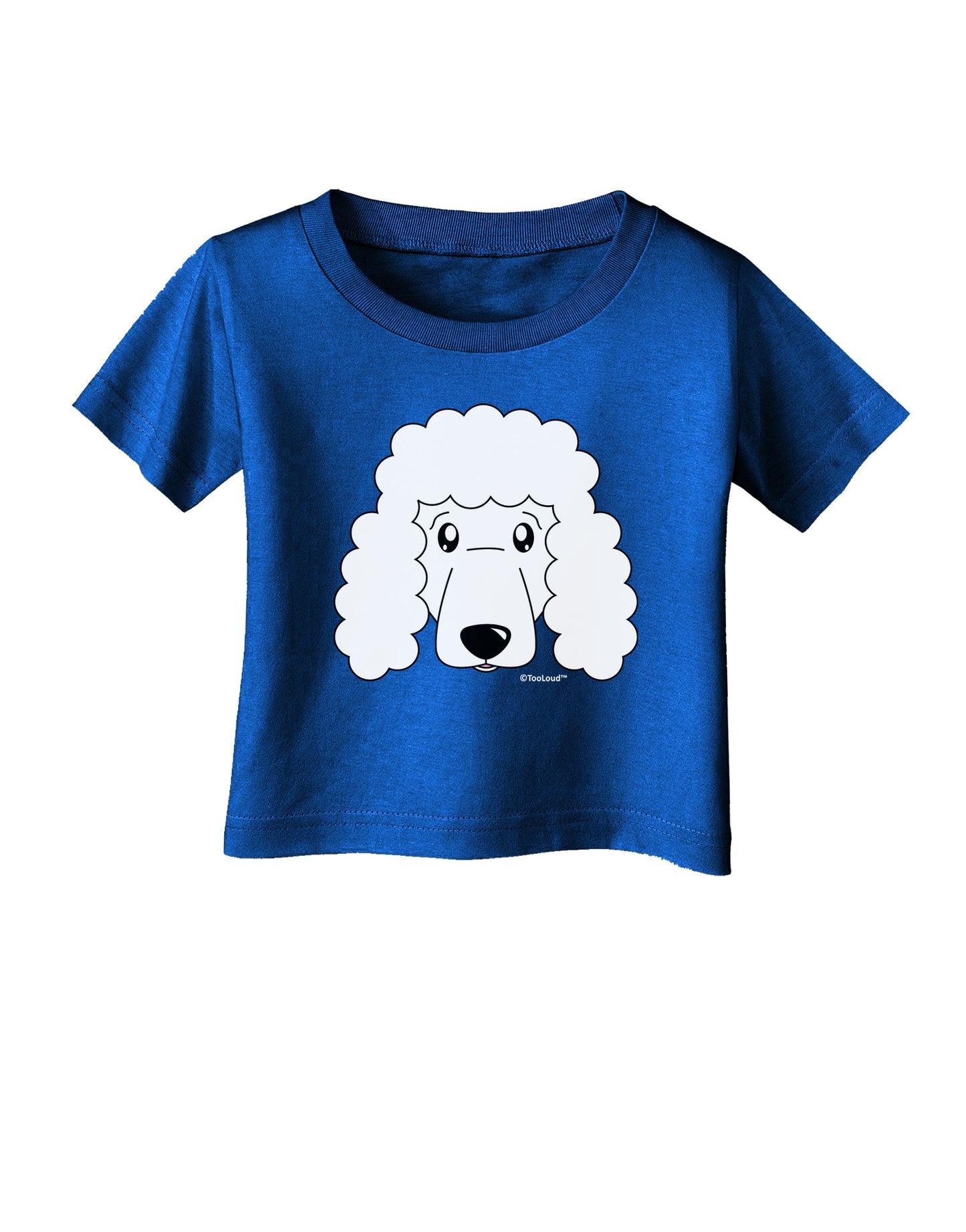 Cute Poodle Dog - White Infant T-Shirt Dark by TooLoud-Infant T-Shirt-TooLoud-Royal-Blue-06-Months-Davson Sales