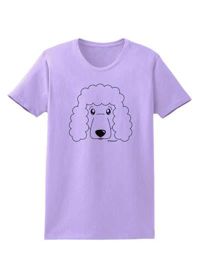 Cute Poodle Dog - White Womens T-Shirt by TooLoud-Womens T-Shirt-TooLoud-Lavender-X-Small-Davson Sales