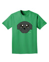 Cute Pug Dog - Black Adult Dark T-Shirt by TooLoud-Mens T-Shirt-TooLoud-Kelly-Green-Small-Davson Sales