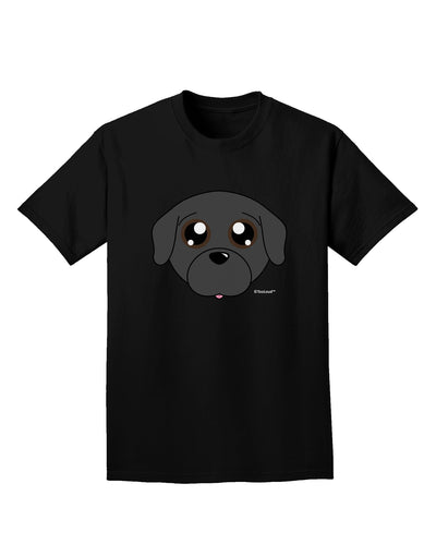 Cute Pug Dog - Black Adult Dark T-Shirt by TooLoud-Mens T-Shirt-TooLoud-Black-Small-Davson Sales