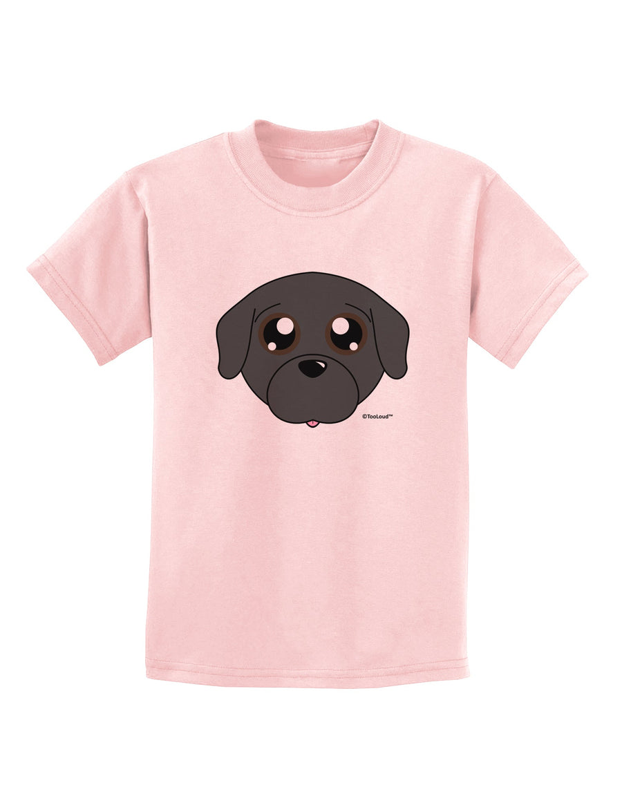 Cute Pug Dog - Black Childrens T-Shirt by TooLoud-Childrens T-Shirt-TooLoud-White-X-Small-Davson Sales