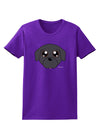 Cute Pug Dog - Black Womens Dark T-Shirt by TooLoud-Womens T-Shirt-TooLoud-Purple-X-Small-Davson Sales