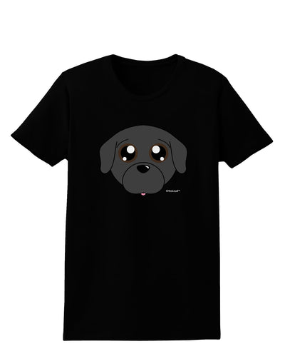 Cute Pug Dog - Black Womens Dark T-Shirt by TooLoud-Womens T-Shirt-TooLoud-Black-X-Small-Davson Sales