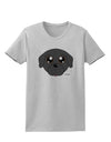 Cute Pug Dog - Black Womens T-Shirt by TooLoud-Womens T-Shirt-TooLoud-AshGray-X-Small-Davson Sales