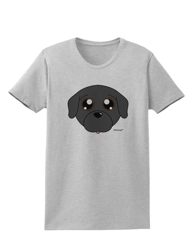 Cute Pug Dog - Black Womens T-Shirt by TooLoud-Womens T-Shirt-TooLoud-AshGray-X-Small-Davson Sales