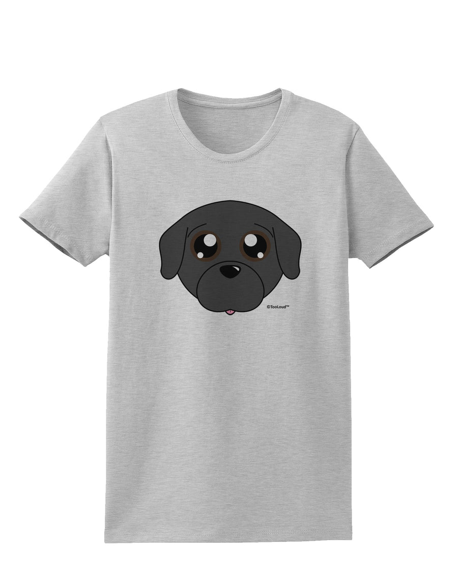 Cute Pug Dog - Black Womens T-Shirt by TooLoud-Womens T-Shirt-TooLoud-White-X-Small-Davson Sales