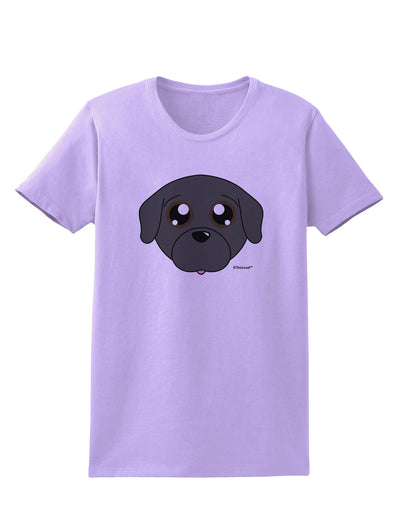 Cute Pug Dog - Black Womens T-Shirt by TooLoud-Womens T-Shirt-TooLoud-Lavender-X-Small-Davson Sales