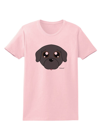 Cute Pug Dog - Black Womens T-Shirt by TooLoud-Womens T-Shirt-TooLoud-PalePink-X-Small-Davson Sales